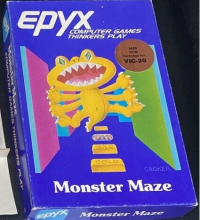 Monster Maze Vic-20 US box art